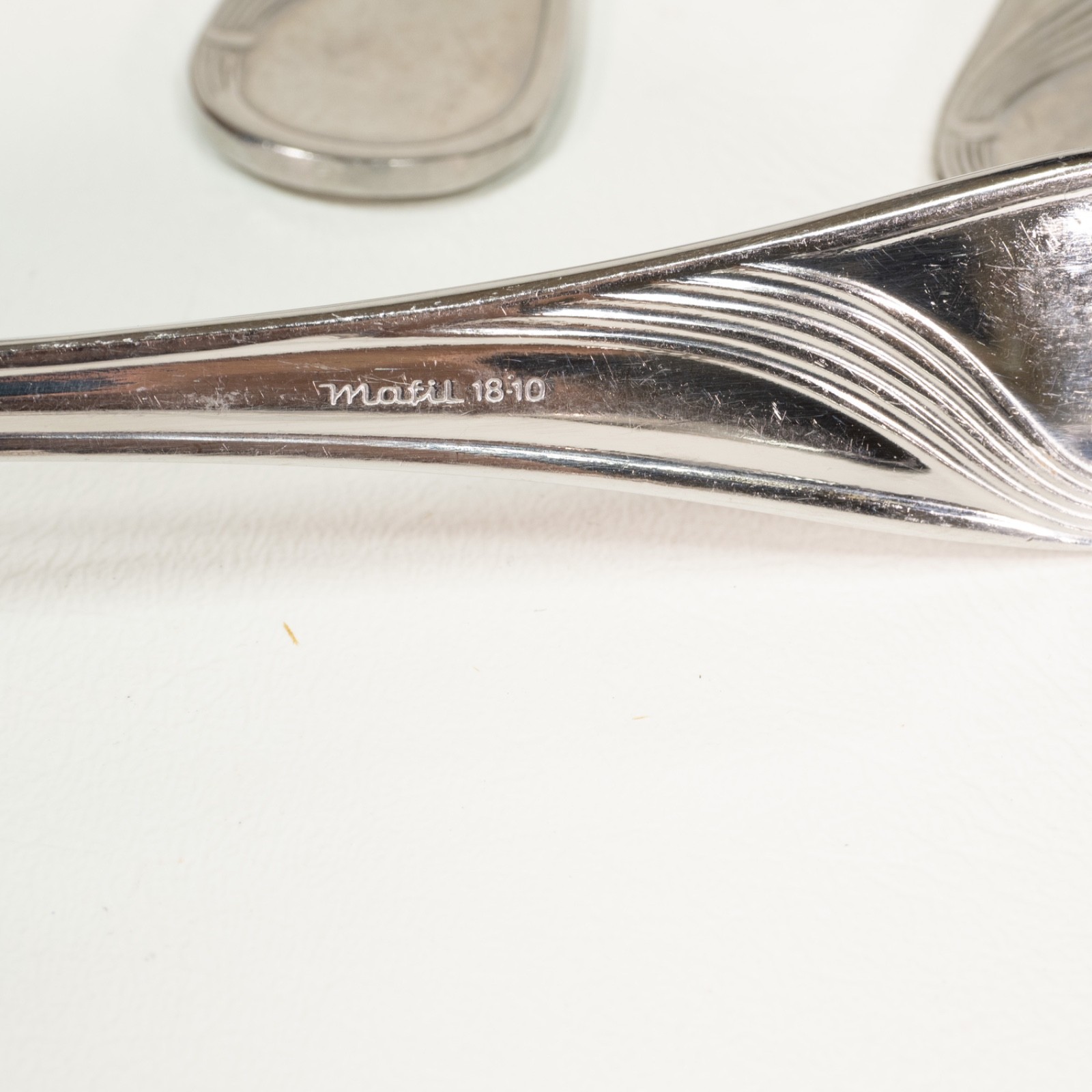 Mafil Vanstahl Unknown Pattern Stainless Steel Flatware Set of 35 Portugal