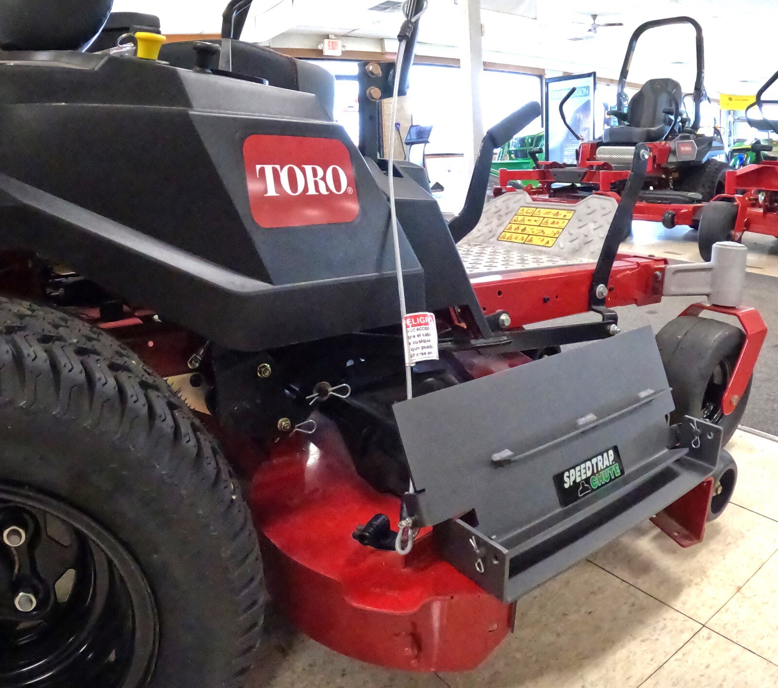 Speedtrap® Chute Blocker Toro® TimeCutter®/Max 50/54/60″ 90 sec install No drill