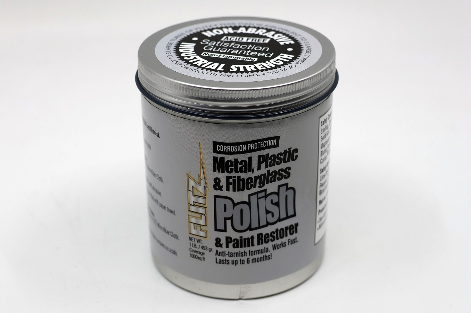 FLITZ Metal, Plastic & Fiberglass Polish 1lb/453g *DENTED SEE PHOTO