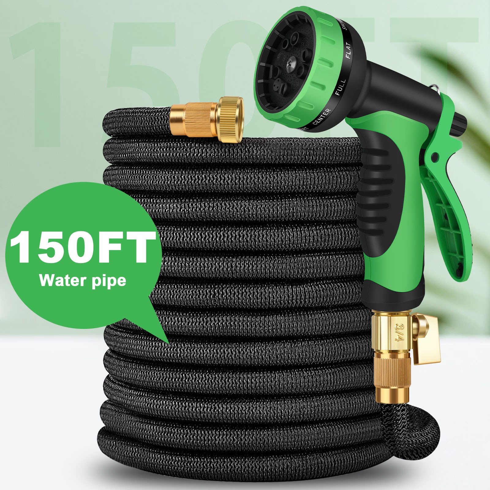 150FT Premium Quality Expandable Flexible Garden Hose Pipe Water Hose Durable
