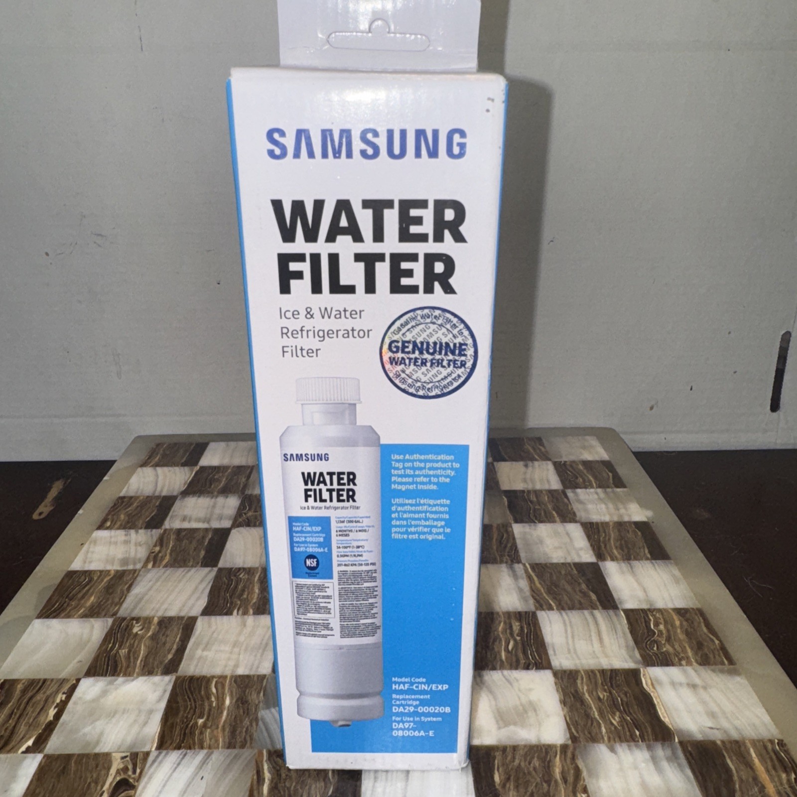 Samsung Genuine Filter For Refrigerator Water & Ice, DA29-00020B, HAF-CIN/EXP