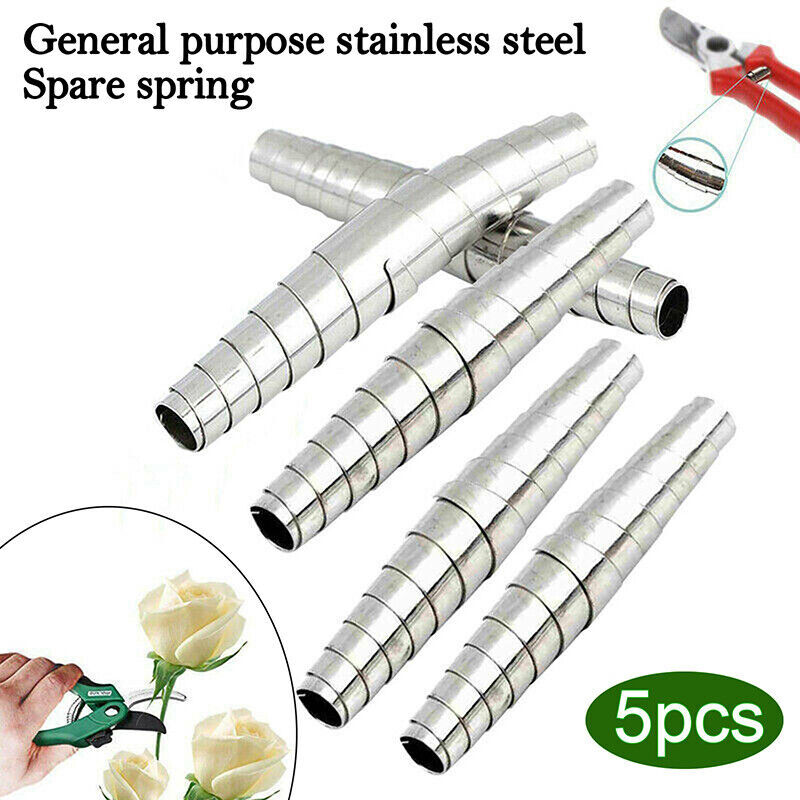 5X Pruner Replacement Spring Stainless Steel For Garden Secateurs Pruner 8CM NEW