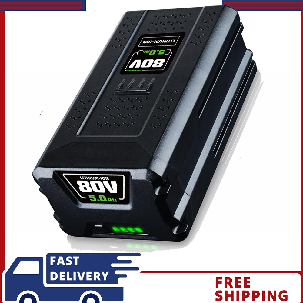 5.0Ah 80V Lithium Ion Rechargeable Li-ion Battery BAB727 GBA80200 FOR Greenworks