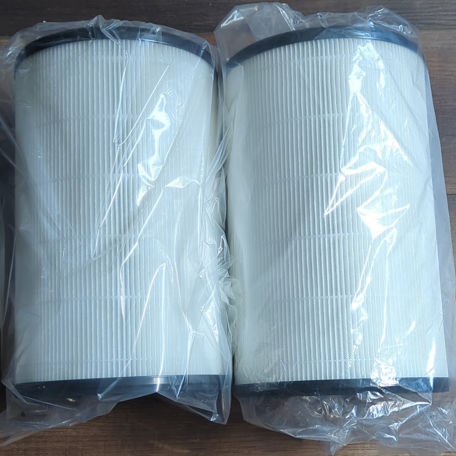 2-Pack Air Purifier Filter Cartridges HEPA-Type Carbon White/Black