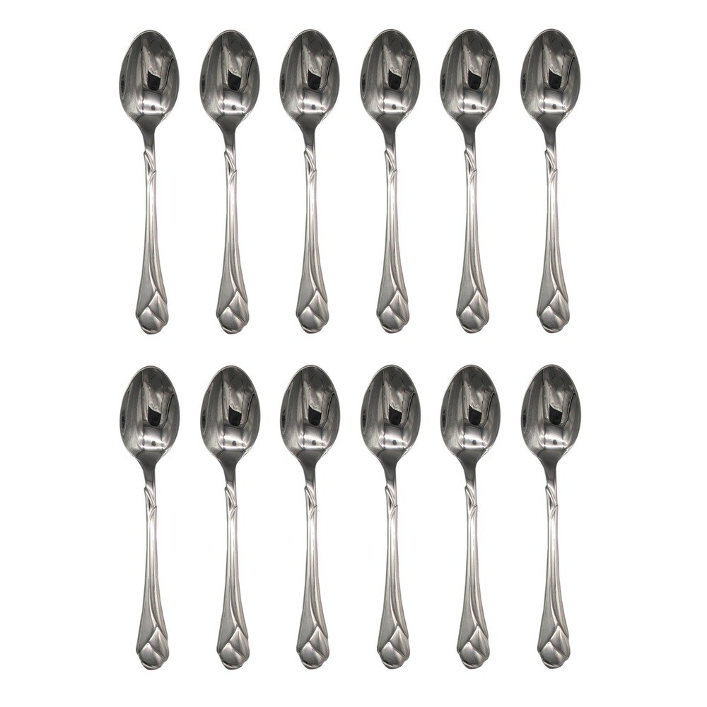 Mikasa Sweet Pea 18/8 Stainless Steel Teaspoon (Set of Twelve)