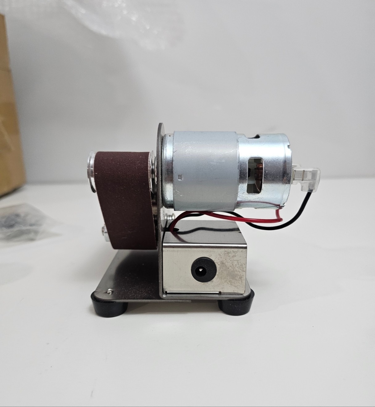 Mini Belt Sander Electric 7 Speed Grinder Sharpener Polisher 110V w/ 10 Belts