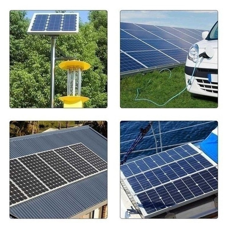 200 Watts Solar Panel Kit 100A 12V Battery Charger w/ Controller Caravan Boat RV