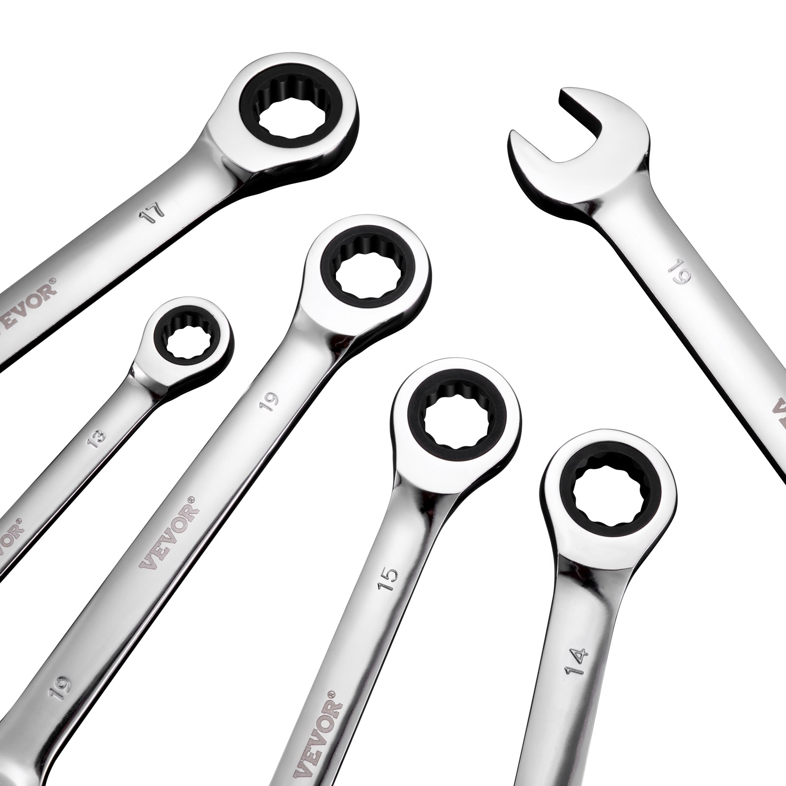 Combination Wrench Set 30 PCS SAE 1/4″ to 1″, Metric 8mm to 24mm Organizer Rack