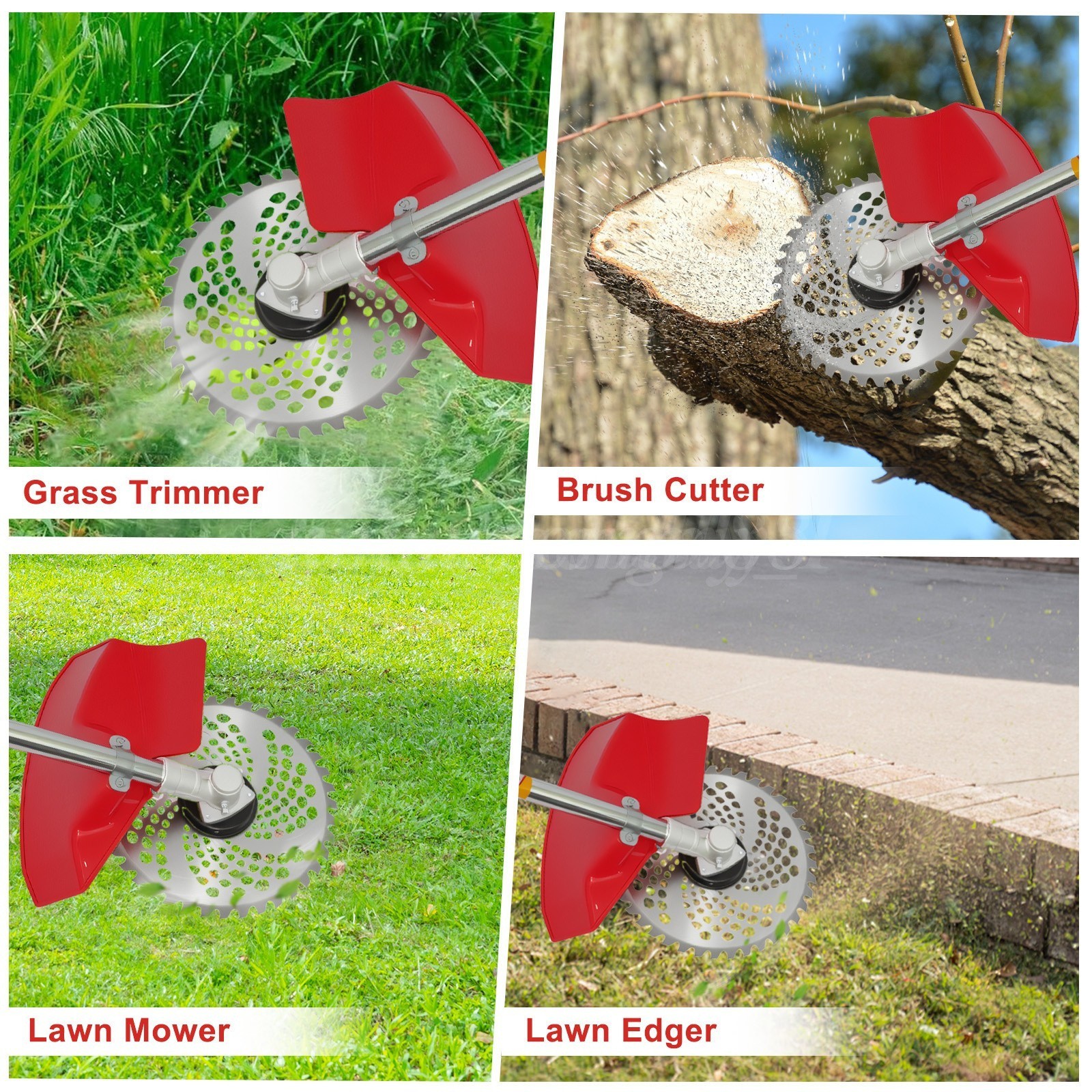 58cc 2-Cycle Gas Grass String Trimmer Straight Shaft Gas Weed Eater Lawn Mower