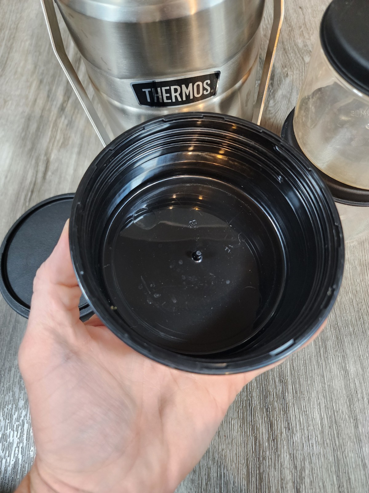 Thermos Stainless King 47 oz Food Jar SK3030 w/ 2 Containers Big Boss Style