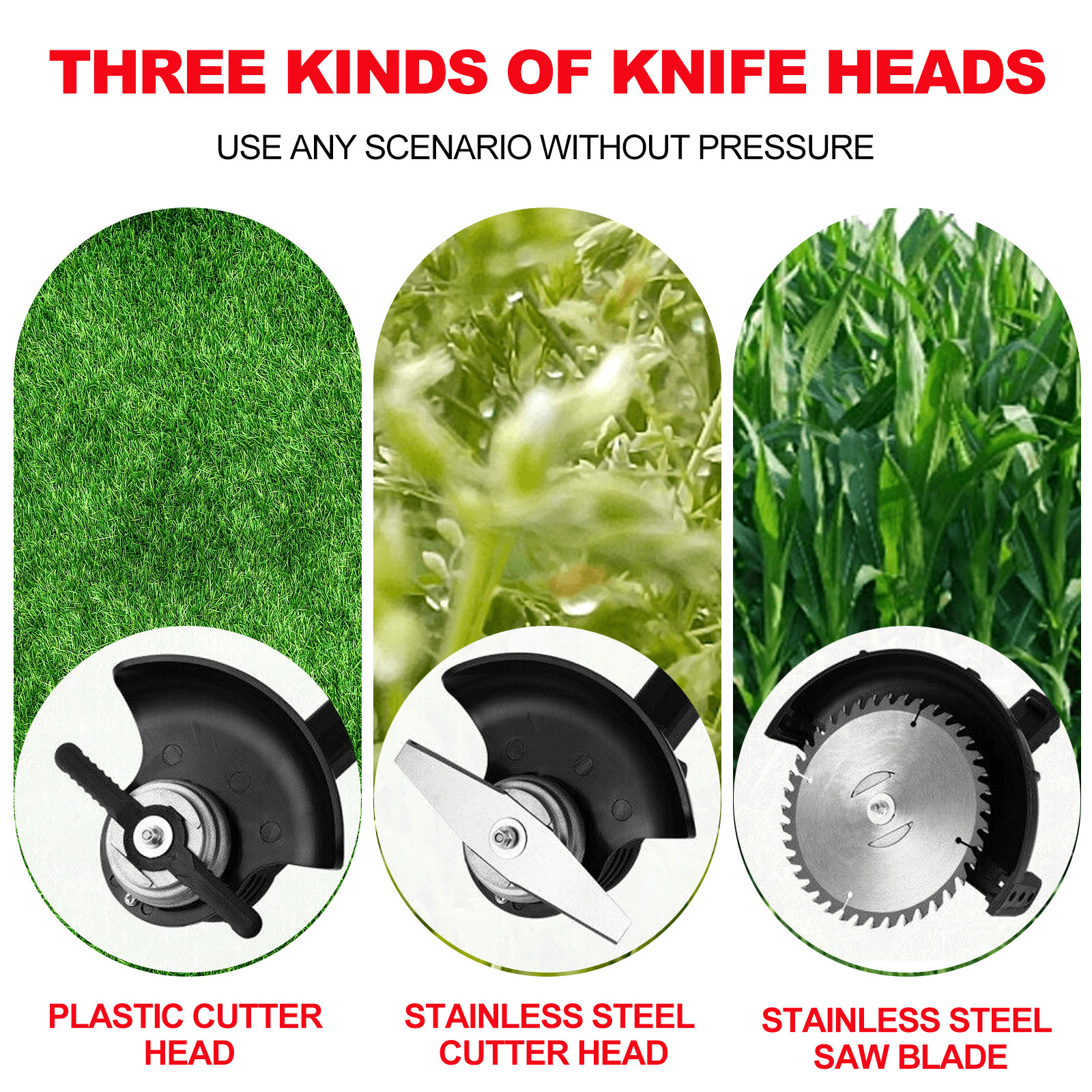 Electric Cordless Grass String Trimmer Lawn Edger Weed Wacker Cutter + 2 Battery