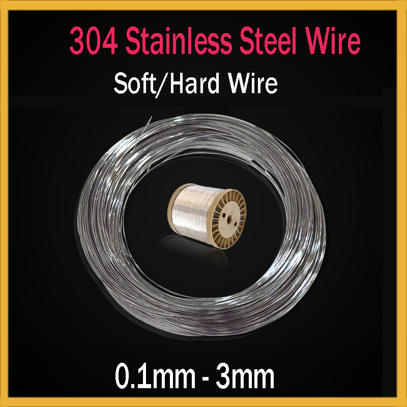 φ0.1-3mm 304 Stainless Steel Wire Single Soft/Hard Steel Wire Smooth Waterproof