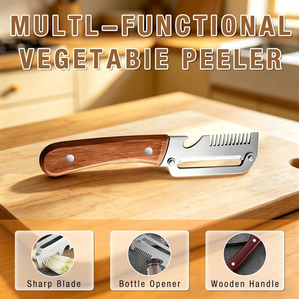 3 in 1 Multi-Functional Vegetable Peeler for Kitchen Stainless Steel Peeler