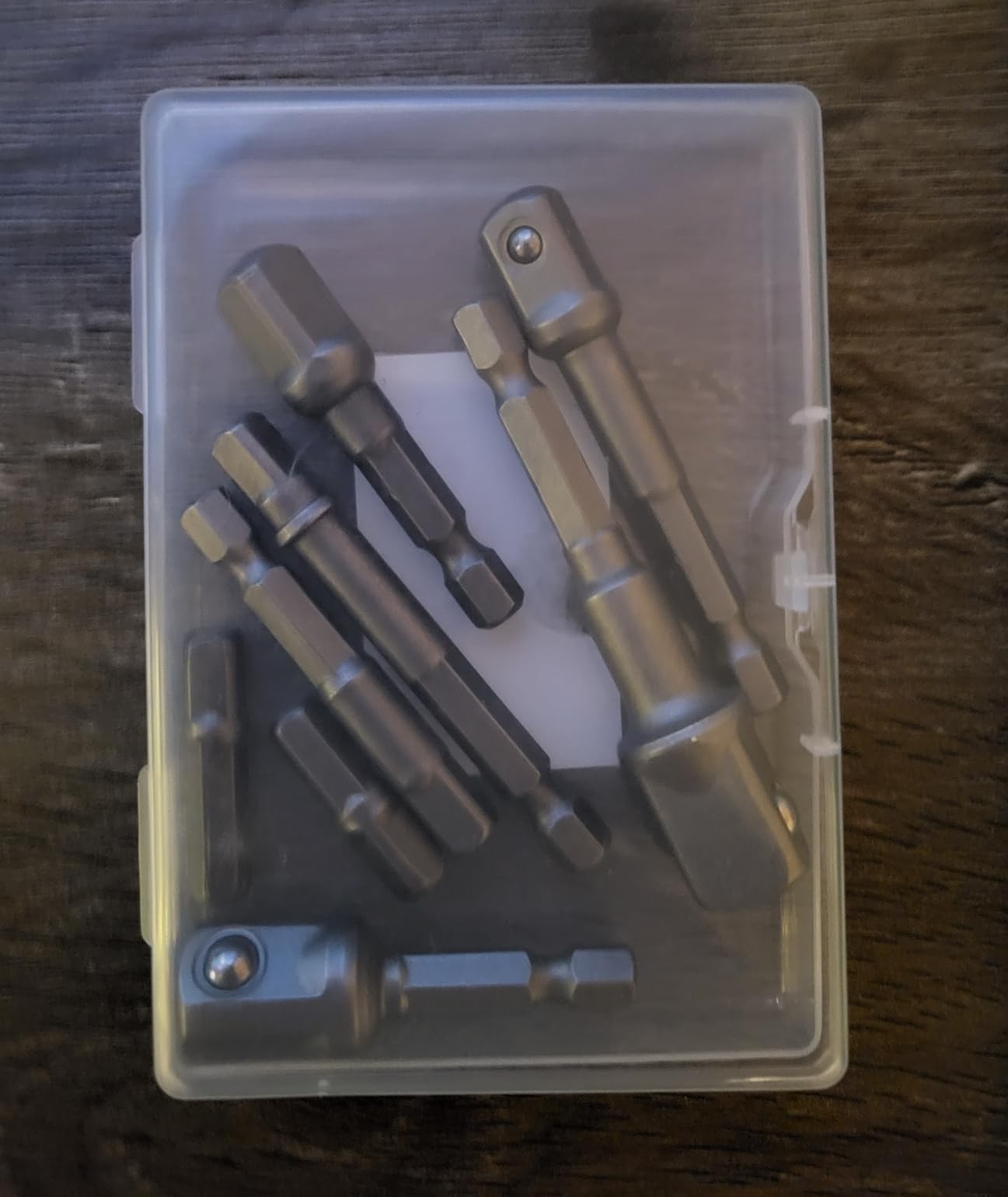 8 Pcs Drill Bit Socket Adapter Set Hex Shank 1/4″ 3/8″ 1/2″ Nut Driver for Power
