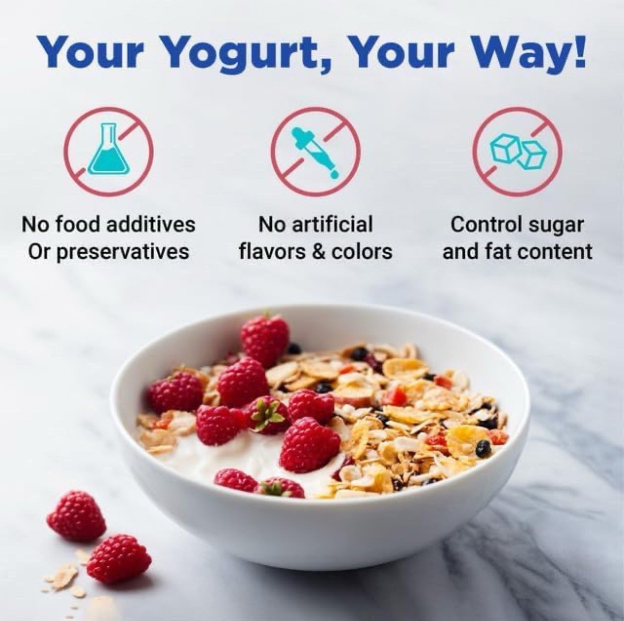 Ultimate Probiotic 8 Jars Yogurt Maker with Adjustable Temperature &Time Control