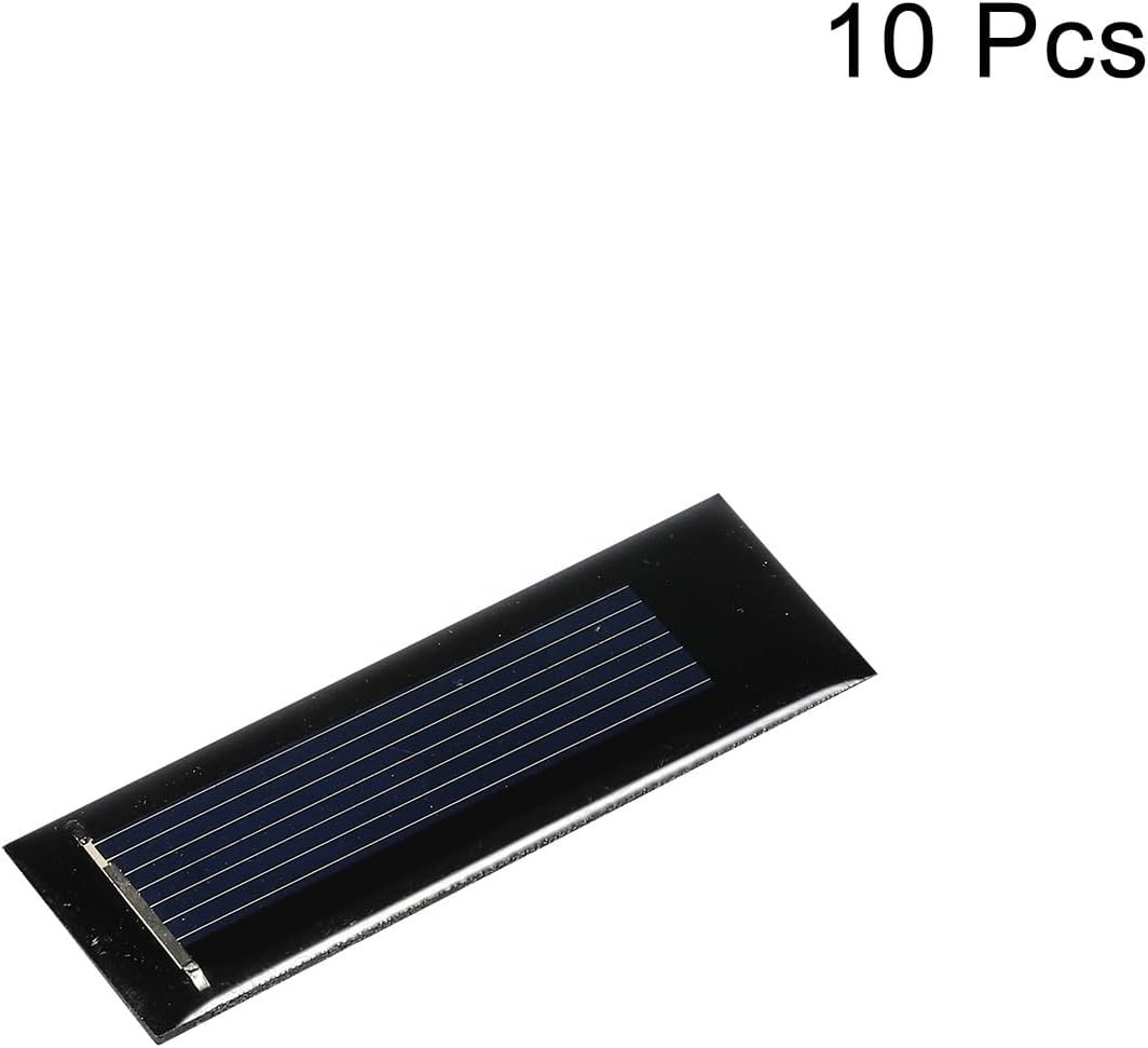 MECCANIXITY Mini Solar Panel Cell 0.5V 160mA 0.08W 53mm x 18mm for DIY Electric