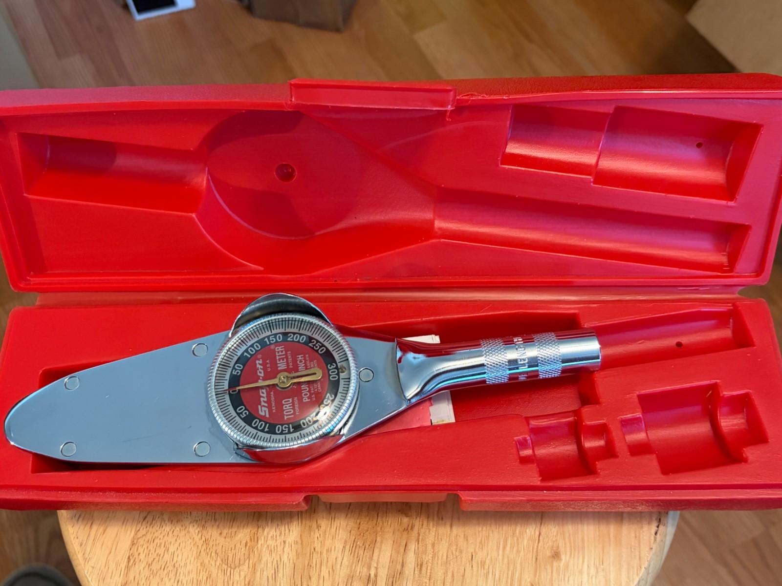 Snap-On TE25A 3/8” Drive Torqometer 0-300 Inch Pounds – Dial Torque Wrench – NEW