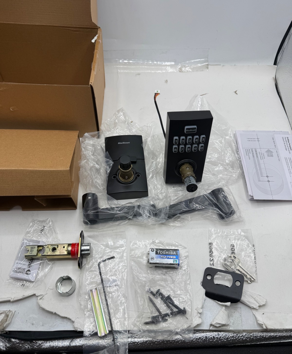 Kwikset SmartCode 917 Keypad Keyless Entry Residential Electronic Lever Lock
