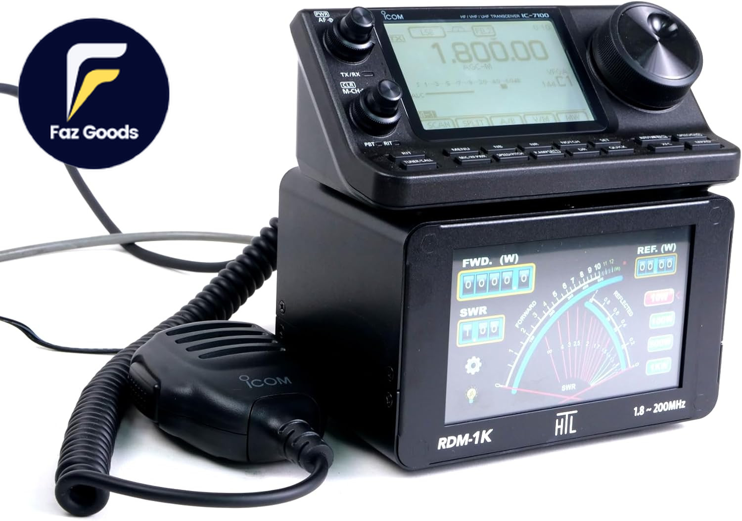HTL RDM-1K Digital Cross Needle SWR Power Meter 1.8–200 Mhz 1 Kw Continuou
