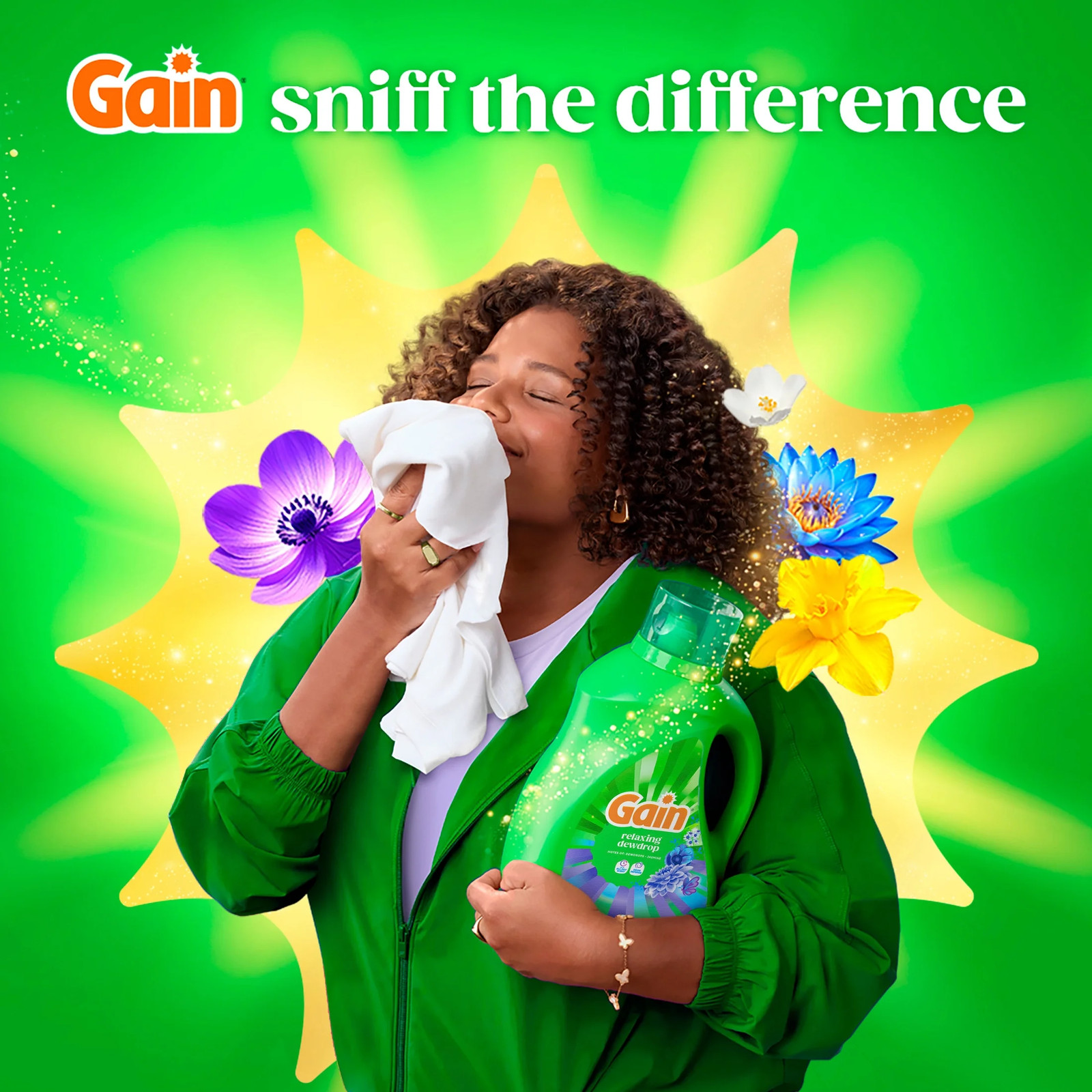 Laundry Detergent Liquid, Now with Odor Defense, Relaxing Dewdrop Scent, 132 Fl