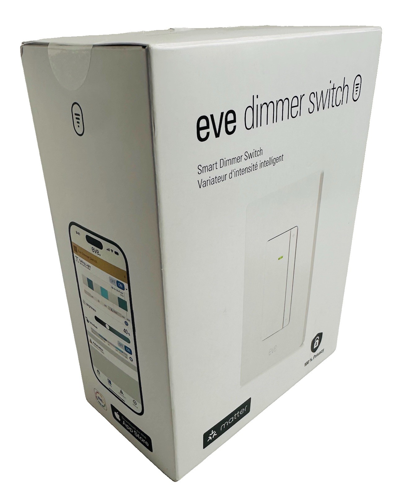 Eve Dimmer Switch (Matter) Smart Dimmer Switch, For Alexa/ Apple & Google Home