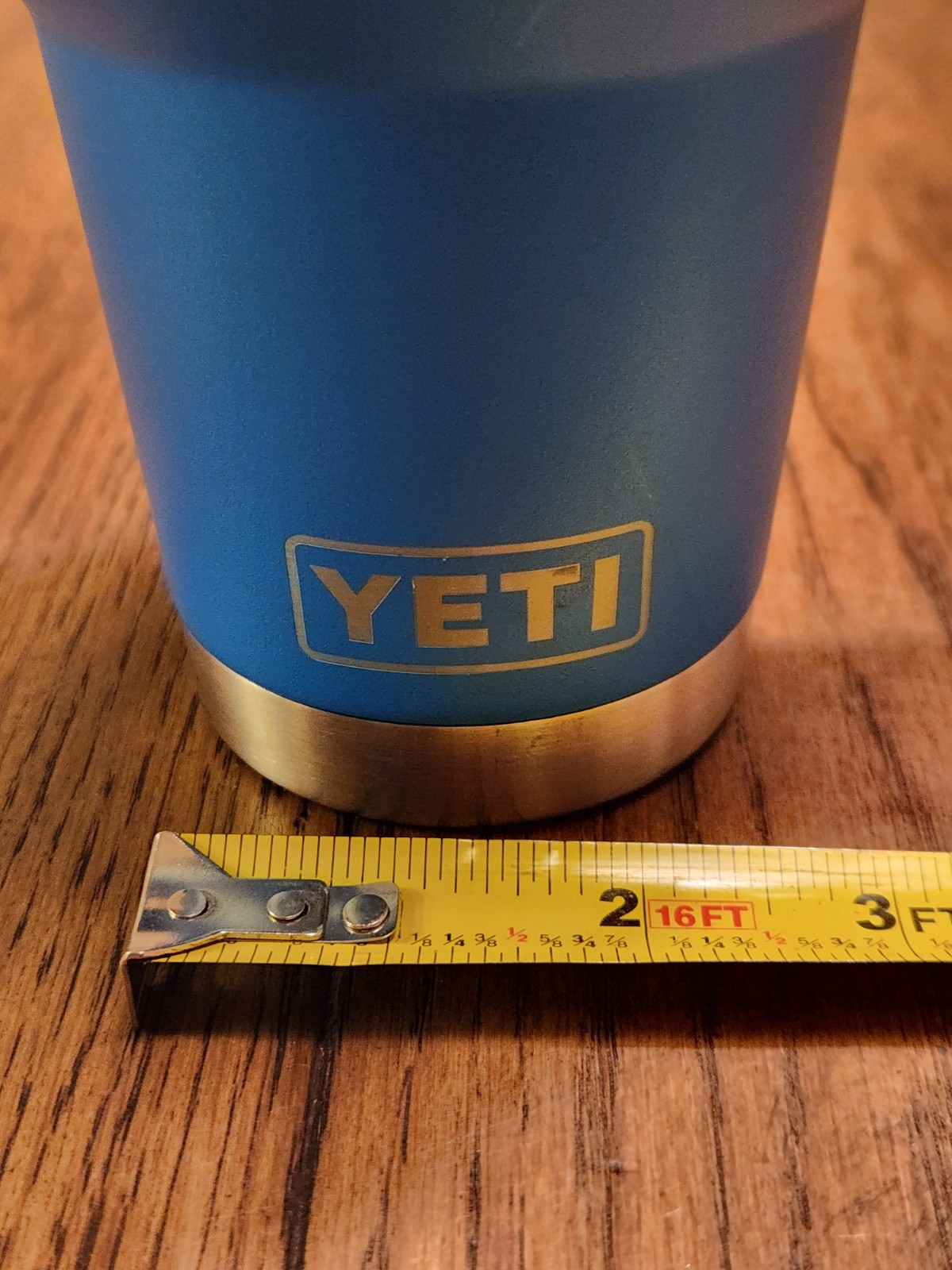 Yeti Rambler 42oz Blue Hand Held Drinking Coffee Mug Cup Wirh Lid + Straw