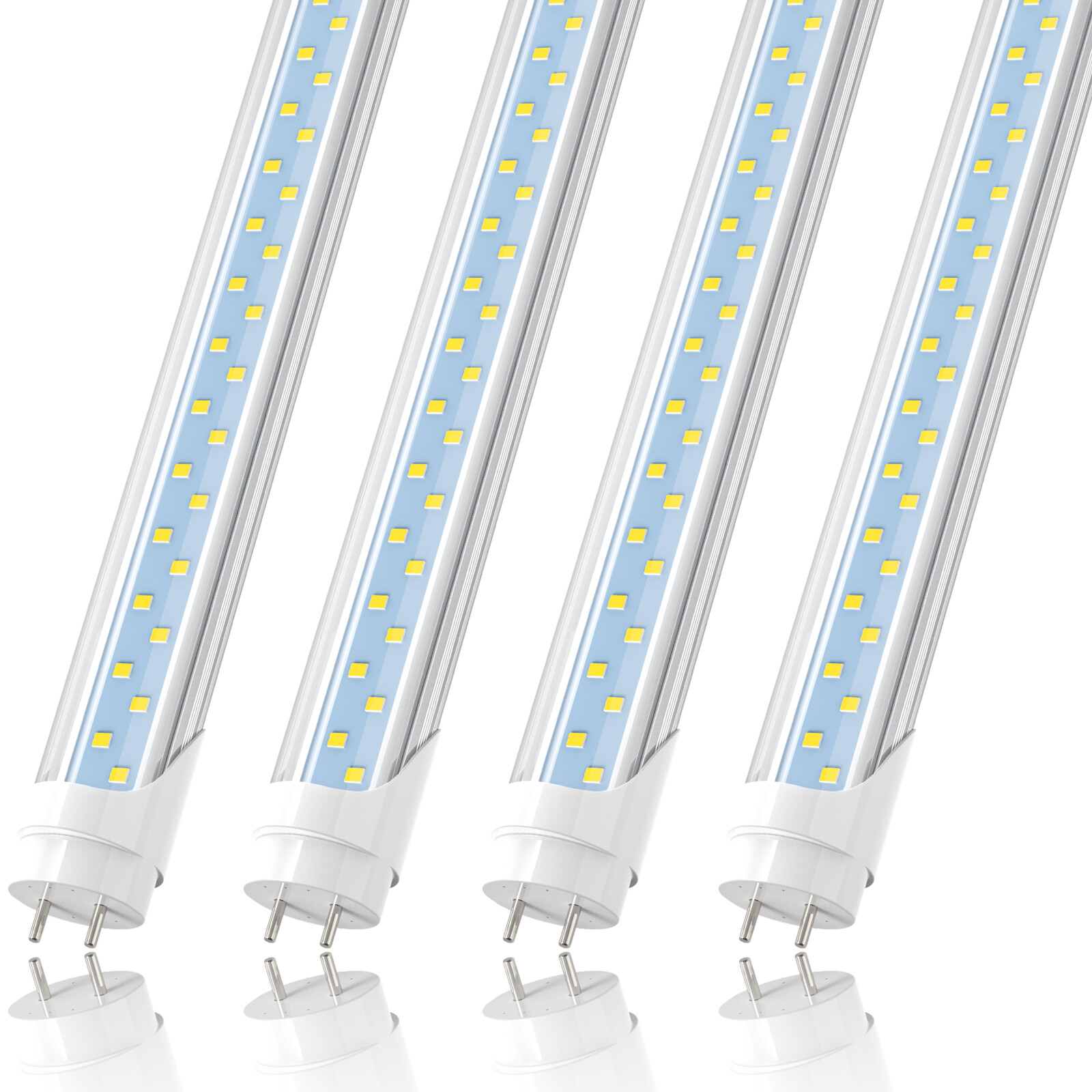 4FT T8 LED Tube Light Bulbs 22W 28W 60W G13 2-Pin 6500K LED Shop Lights Garage