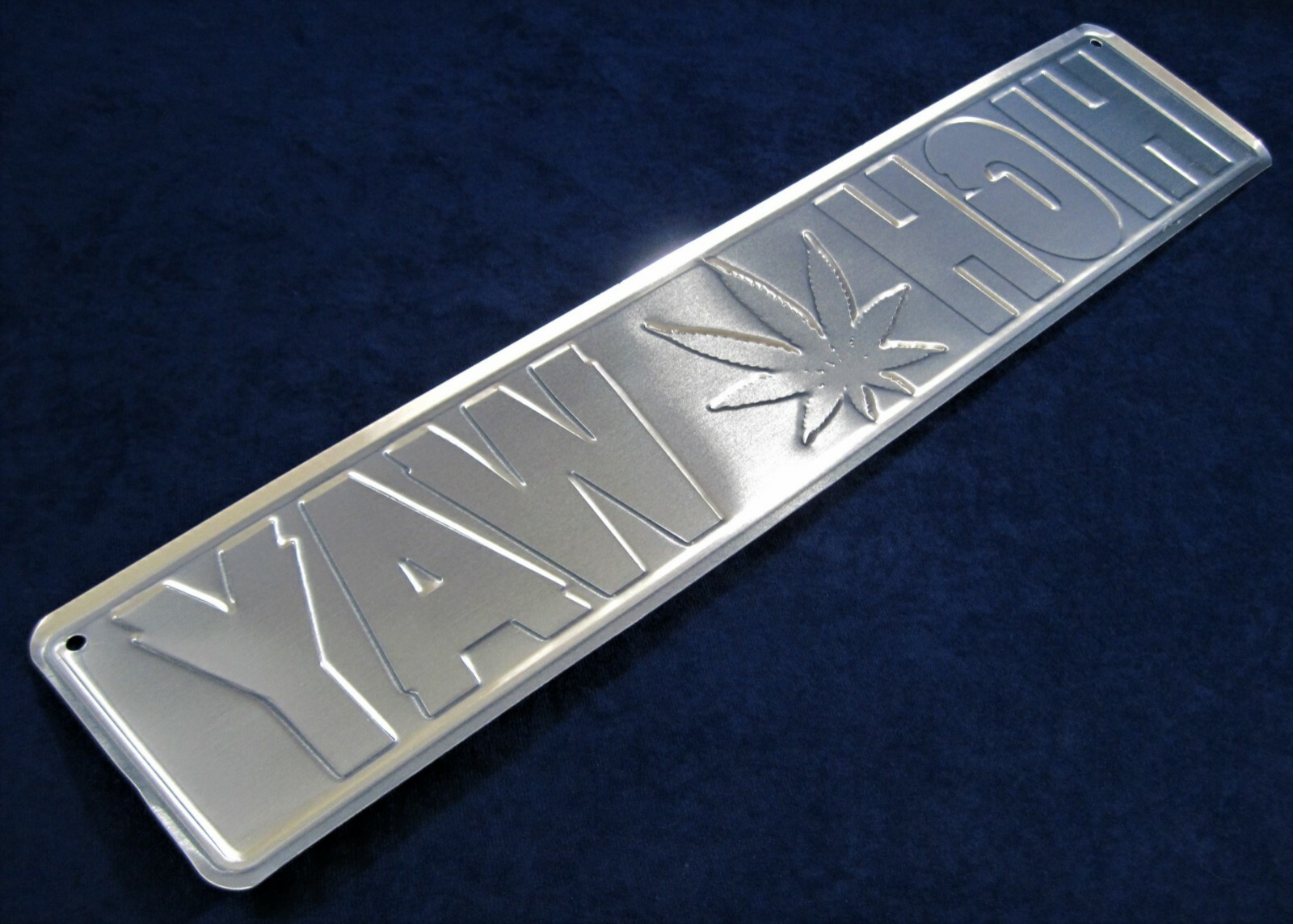 HIGH WAY -*US MADE*- 24″ Embossed Metal Street Sign – Man Cave Garage Bar Décor