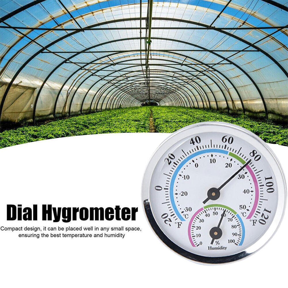 4Pcs Analog Thermometer Hygrometer Humidity Meter Gauge Temperature Room Indoor