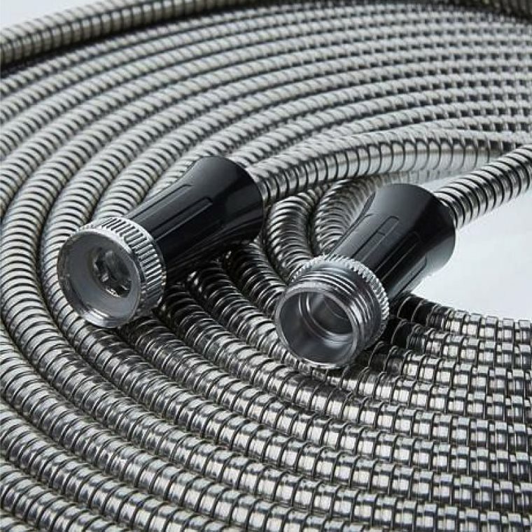 Bionic Steel Metal Garden Hose – Heavy Duty 304 Stainless Steel Lifetime Hose