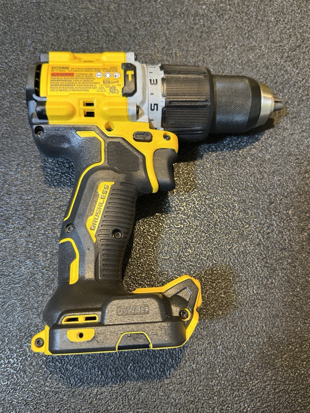 DEWALT DCD806B 20V MAX XR Brushless 1/2” Hammer Drill Bare Tool Open Box