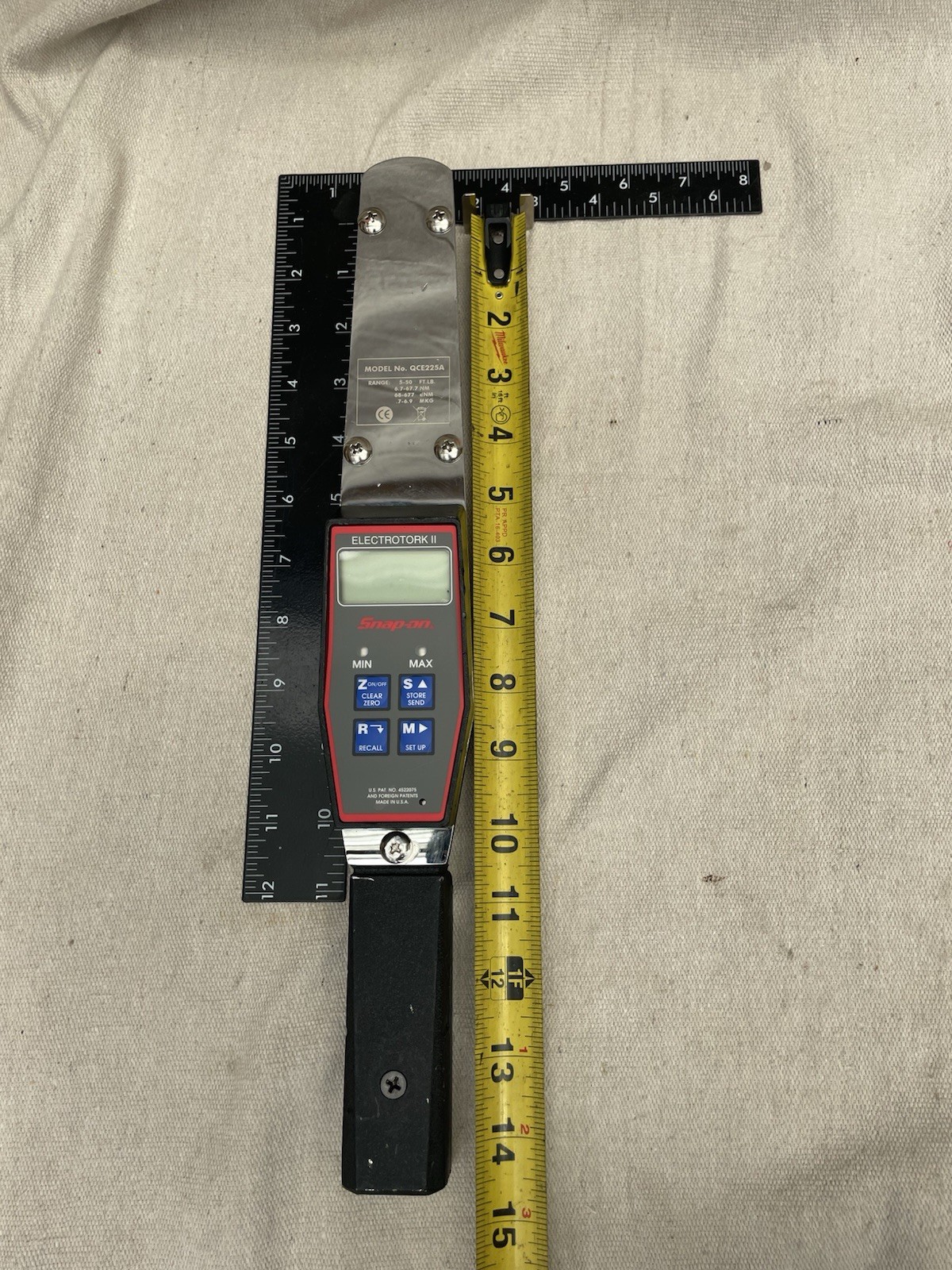 Snap-on QC2F25A Digital Torque Wrench 5-50 ft-lb Working Condition USA