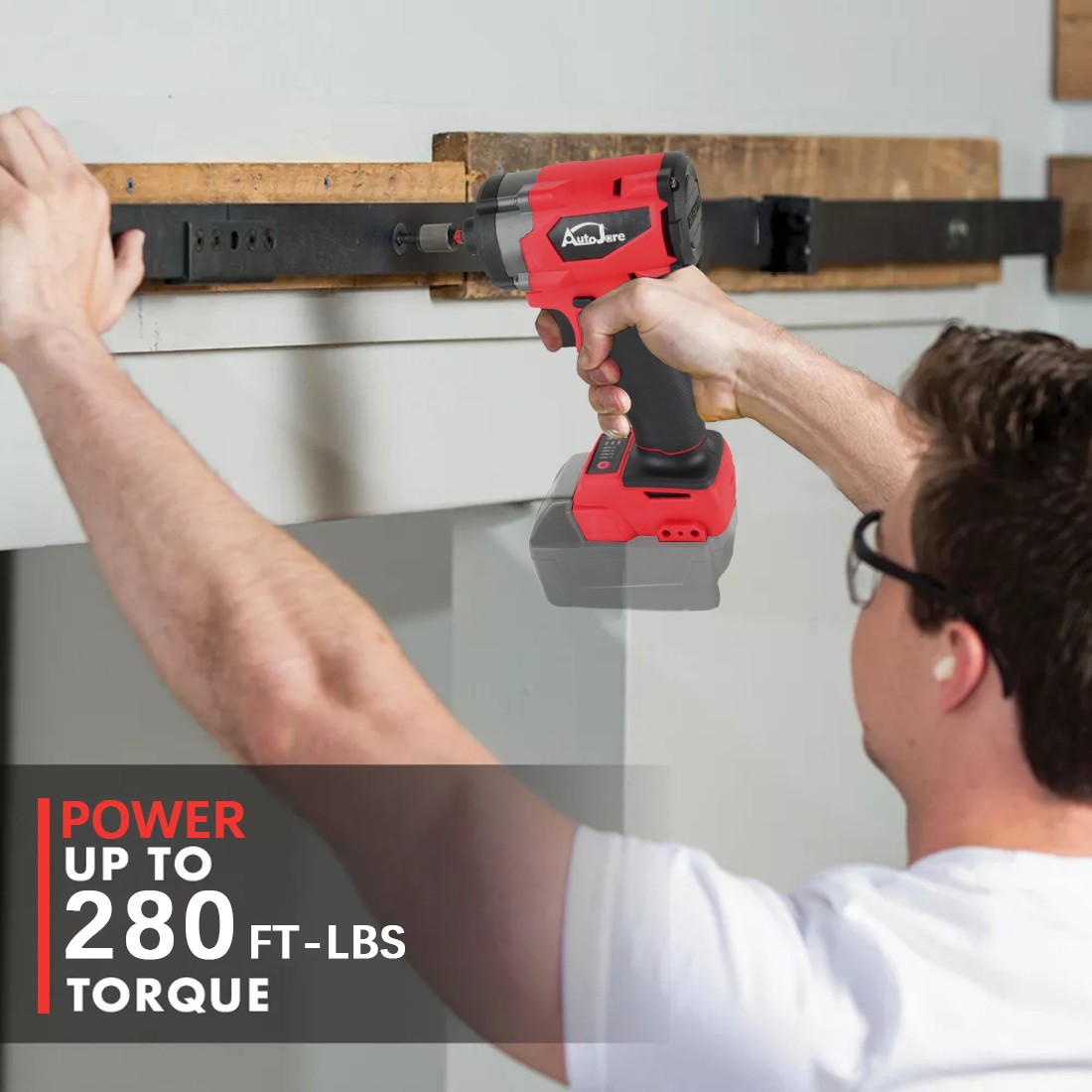 Brushless Cordless Impact Driver for Milwaukee 18V Battery,1/4″ Compact,4 Speed