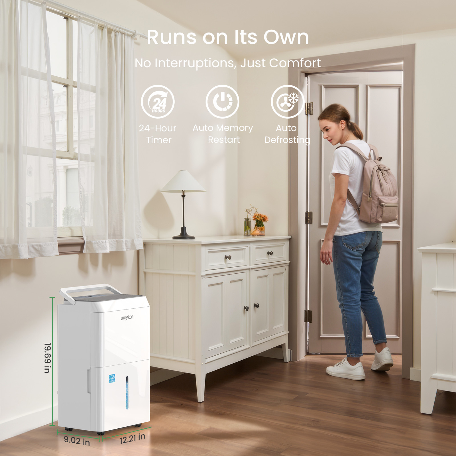80/ 120/ 150 Pint Energy Star Dehumidifier For Home, Basement & Large Space