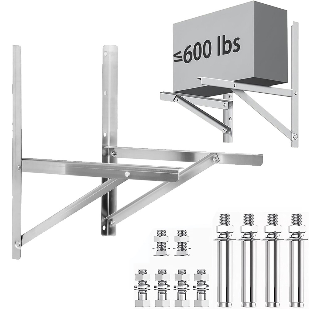 600LBS Steel Mini Split Wall Mount Bracket For Air Conditioner Condensing Units