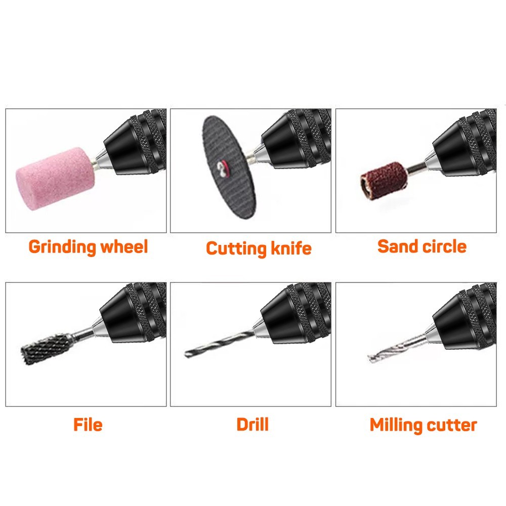 Keyless Drill Chuck Adapter Hex Shank Impact Driver Converter for Drill Bits