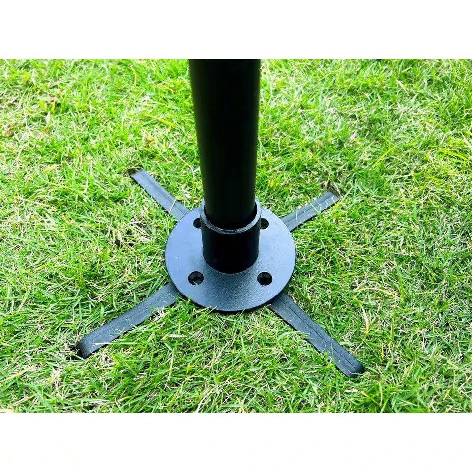Hampton Bay 9.8 ft. String Light Pole in Black (1-Pack)