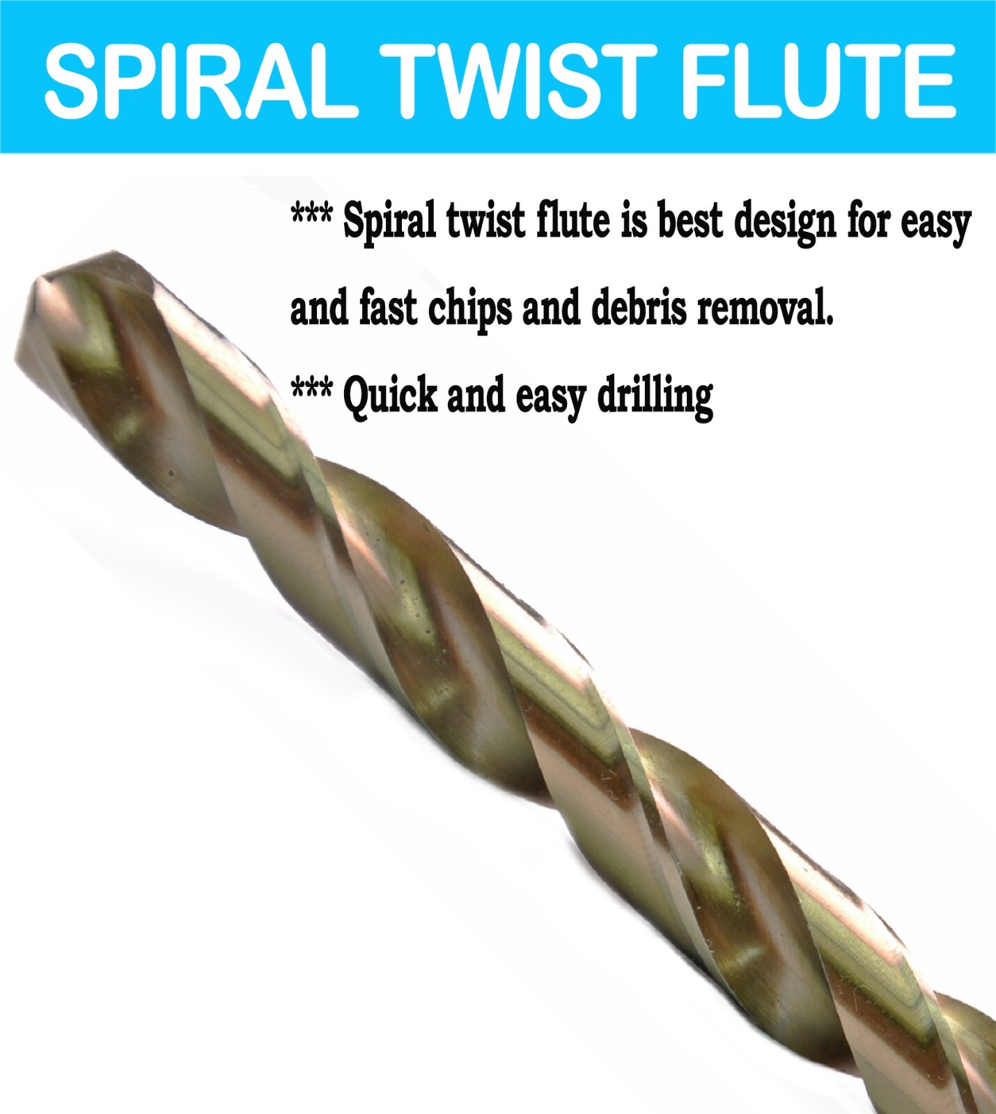 Cobalt Drill Bit Set 1/16″-1/2″ HSS Co5% M35 Jobber Twist Metalworking Drill Bit