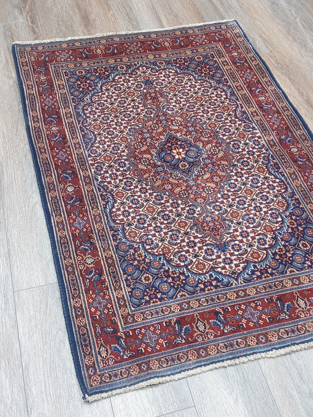 Turkish Silk&Wool Hand Made Bohemian Royal Classic Design, Turkish Rug 3×4.6 Ft