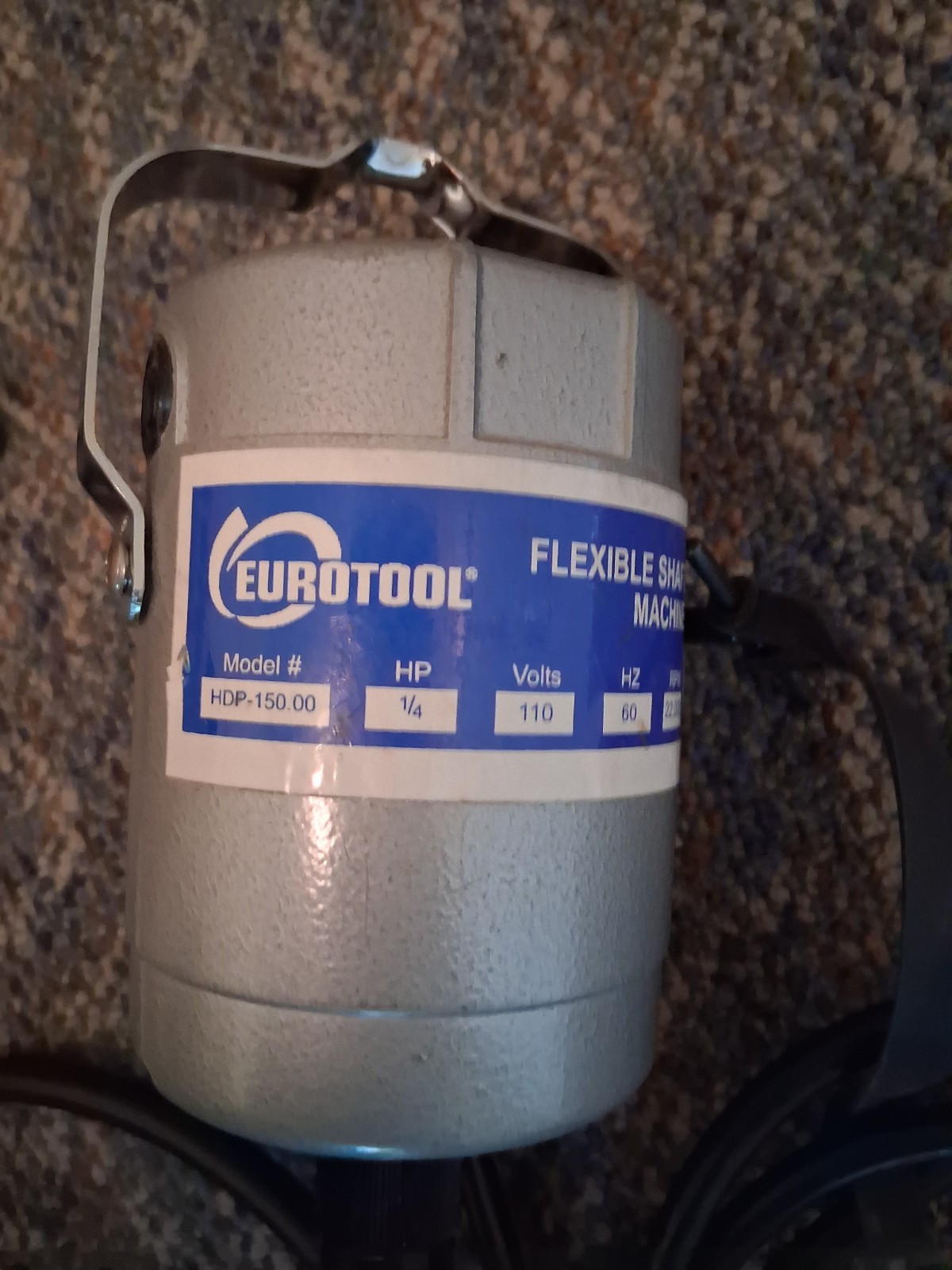 Eurotool Flexible Shaft Machine HDP-150.00 1/4 HP 110V 22,000 RPM