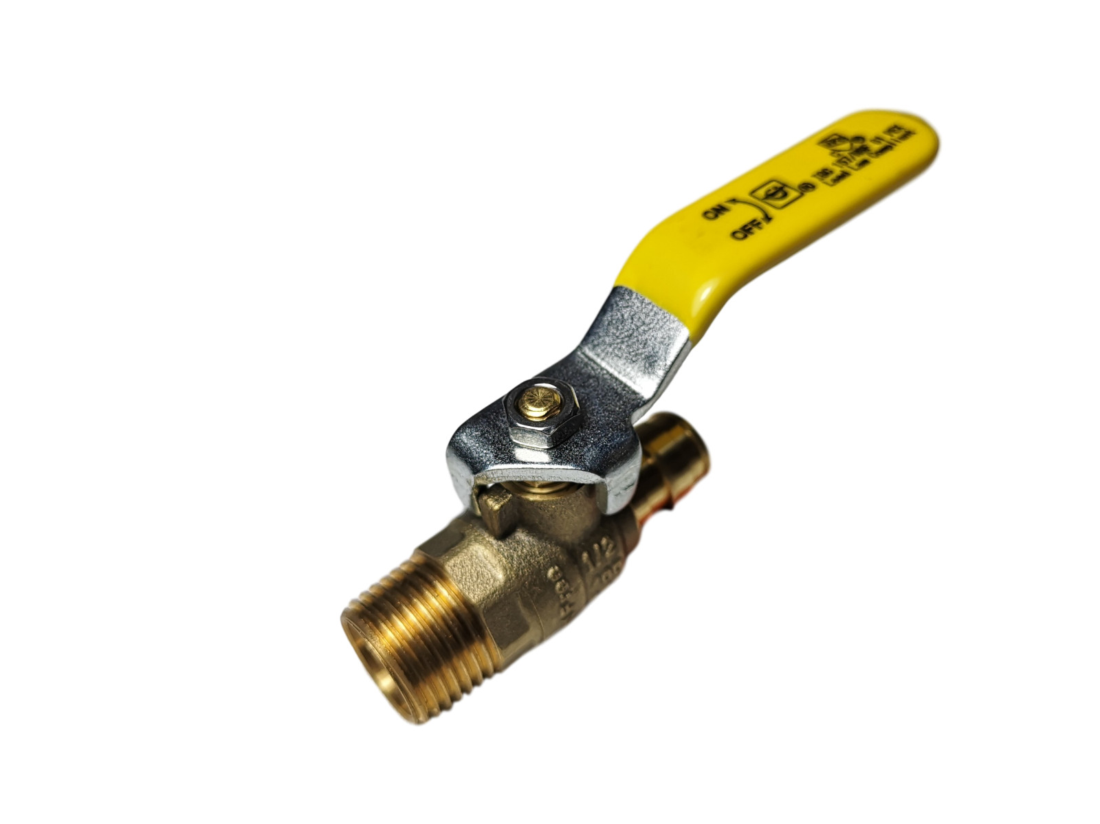 1) 1/2 PEX A MALE BALL VALVE, 1/2 EXPANSION X 1/2 MNPT BALL VALVE, F1960