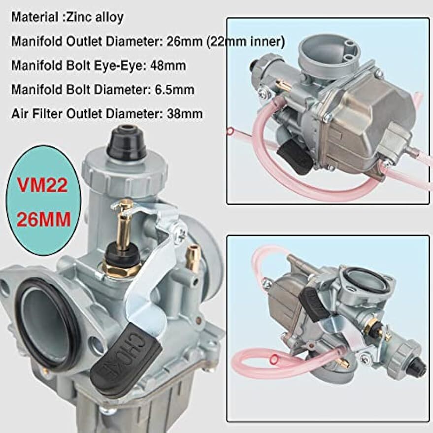 VM22 26mm Carburetor For Predator 212cc 196cc Mikuni Carb Go Kart Mini Bike