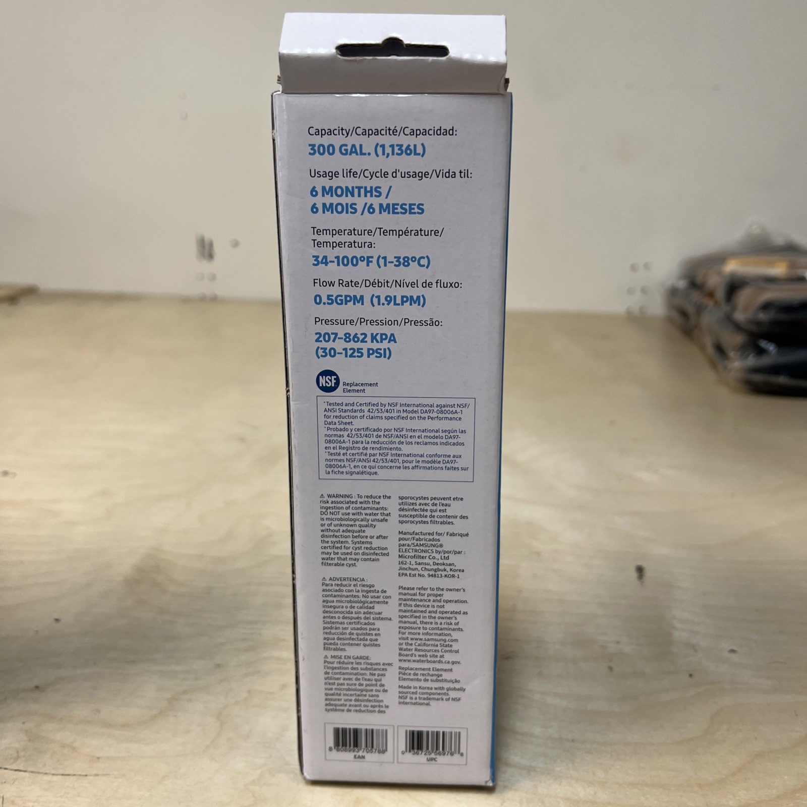 SAMSUNG Genuine Filter for Refrigerator Water and Ice, HAF-CIN