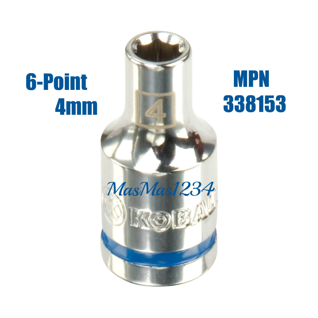KOBALT 1/4″ Drive Shallow Sockets – SAE Inch Metric MM 6 Point pt – Any Size NEW