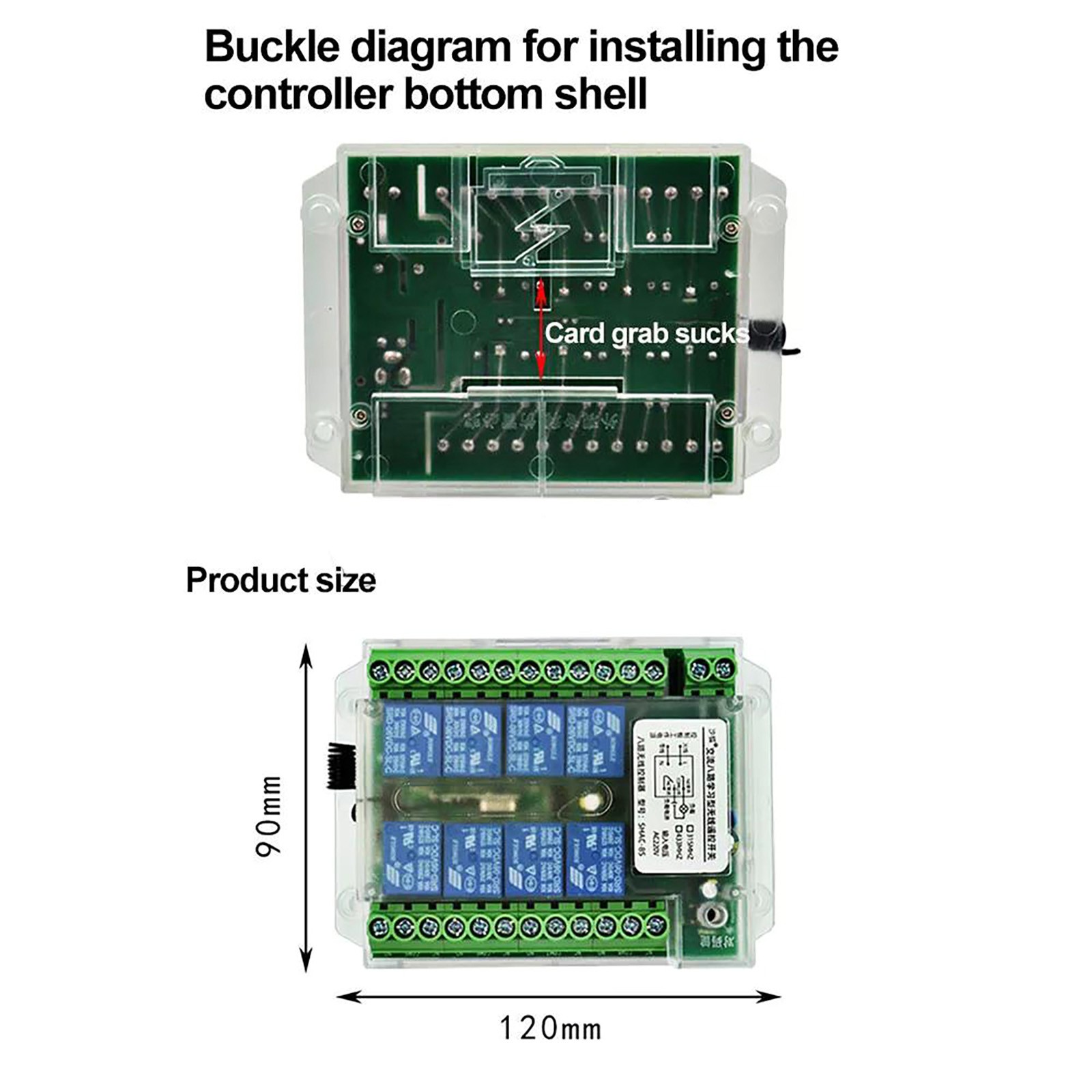 Stable 8 Channel Wireless RF433MHz Remote Control Switch Relay Module DC8-86V