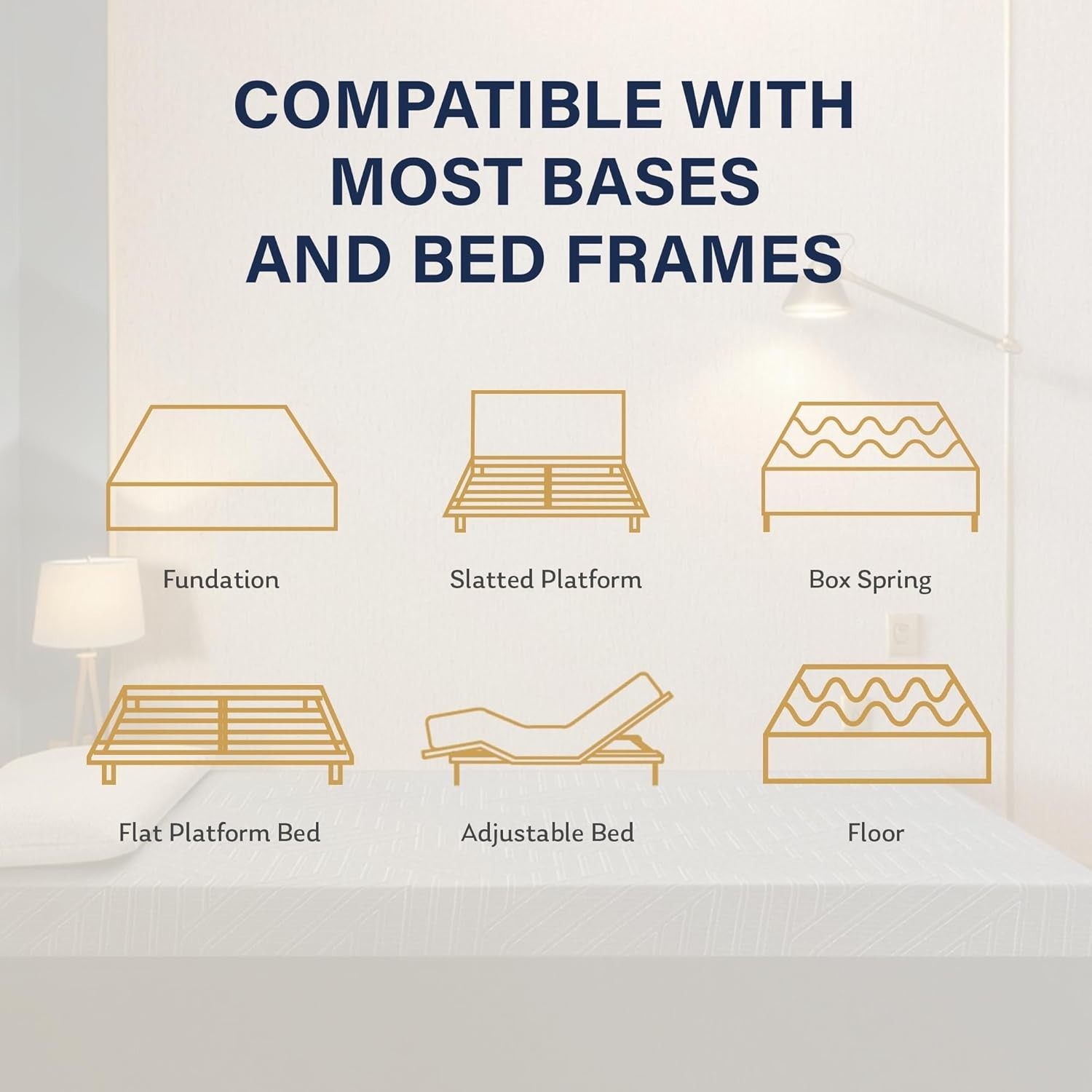 EGOHOME 14″ King Copper Gel Memory Foam Mattress – Pain Relief & CertiPUR-US