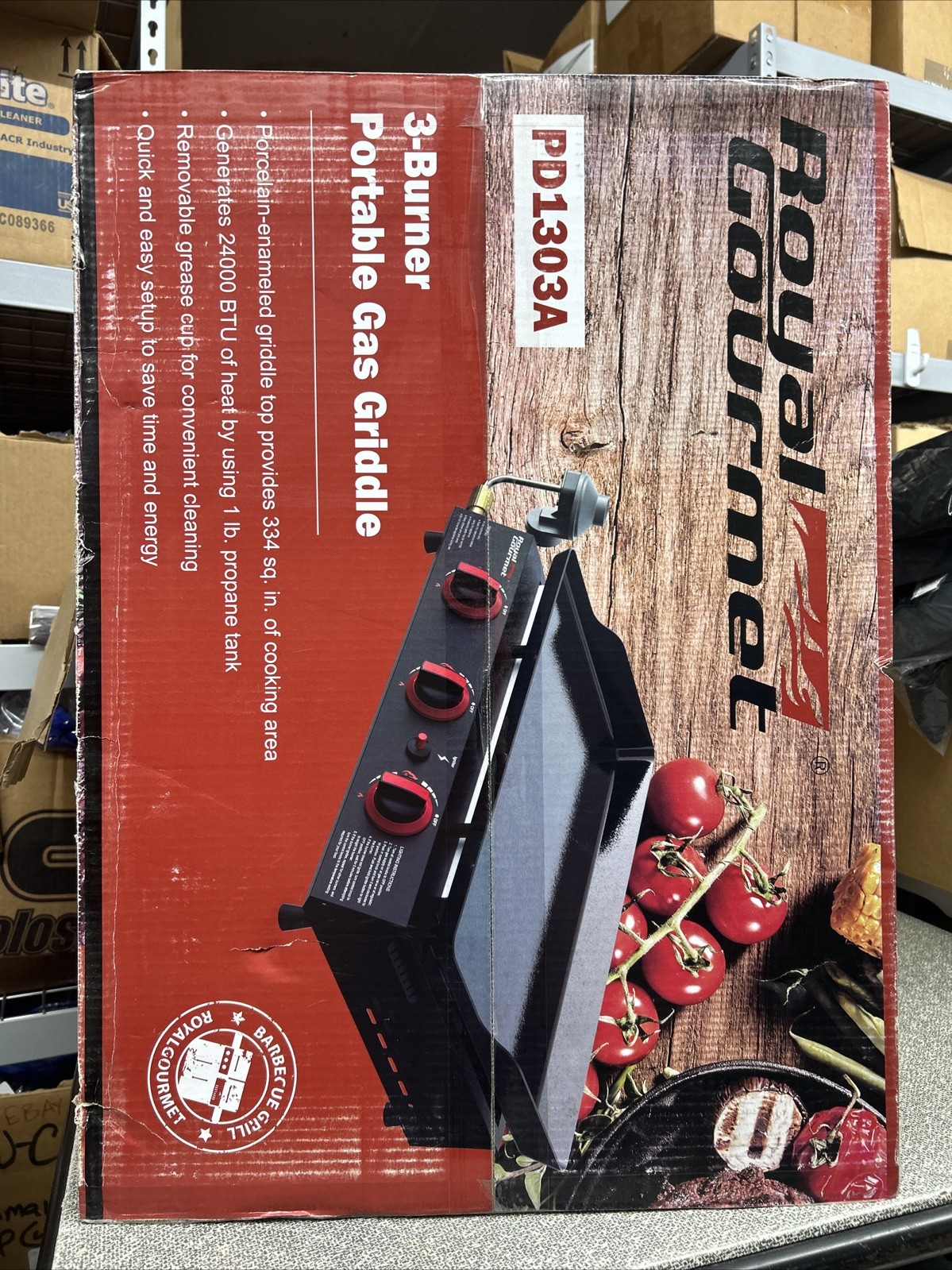 Royal Gourmet® – PD Series3-Burner Portable Tabletop Gas GriddlePD1303A