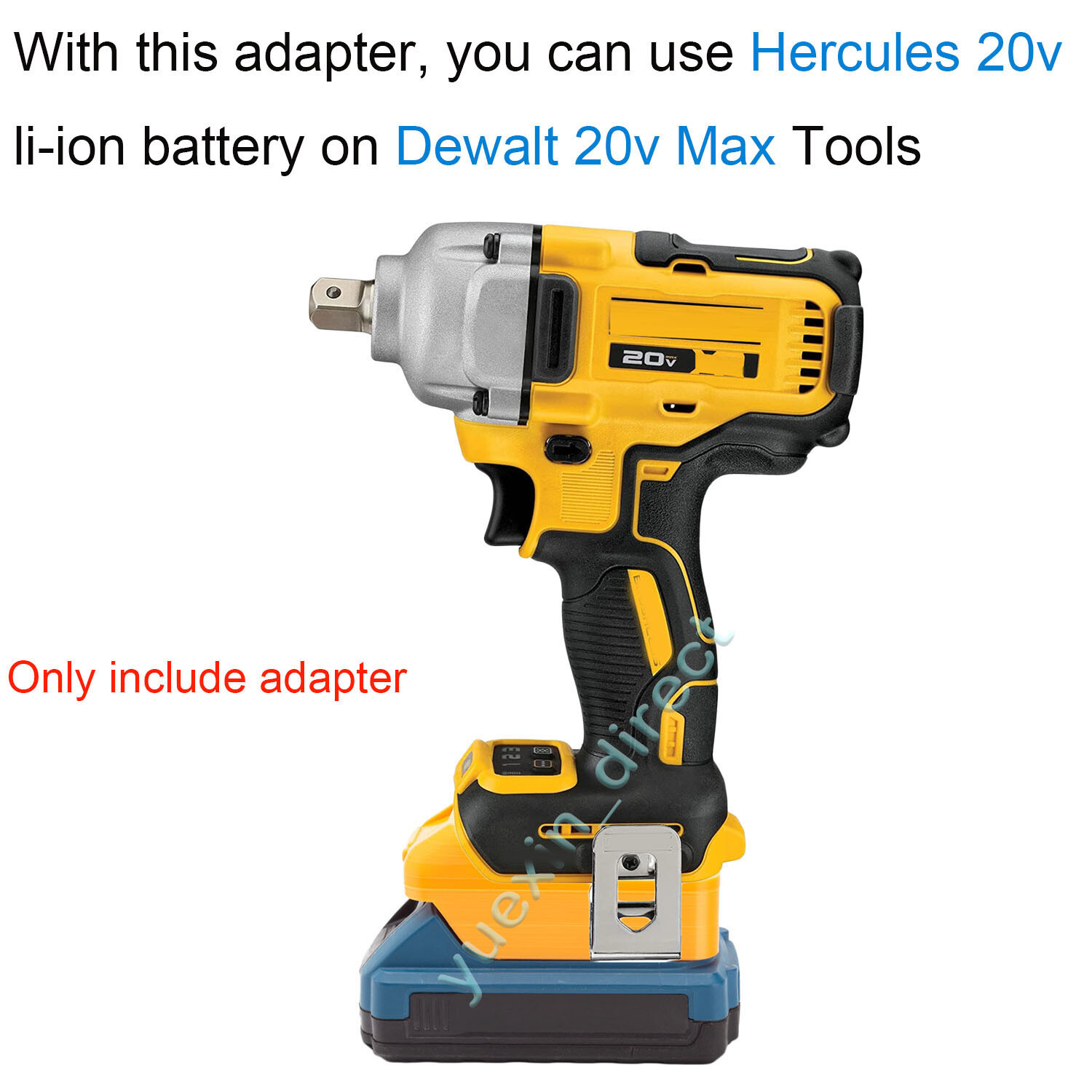 Adapter For Hercules 20V Battery Convert to for Dewalt 20V Power Tools Connector