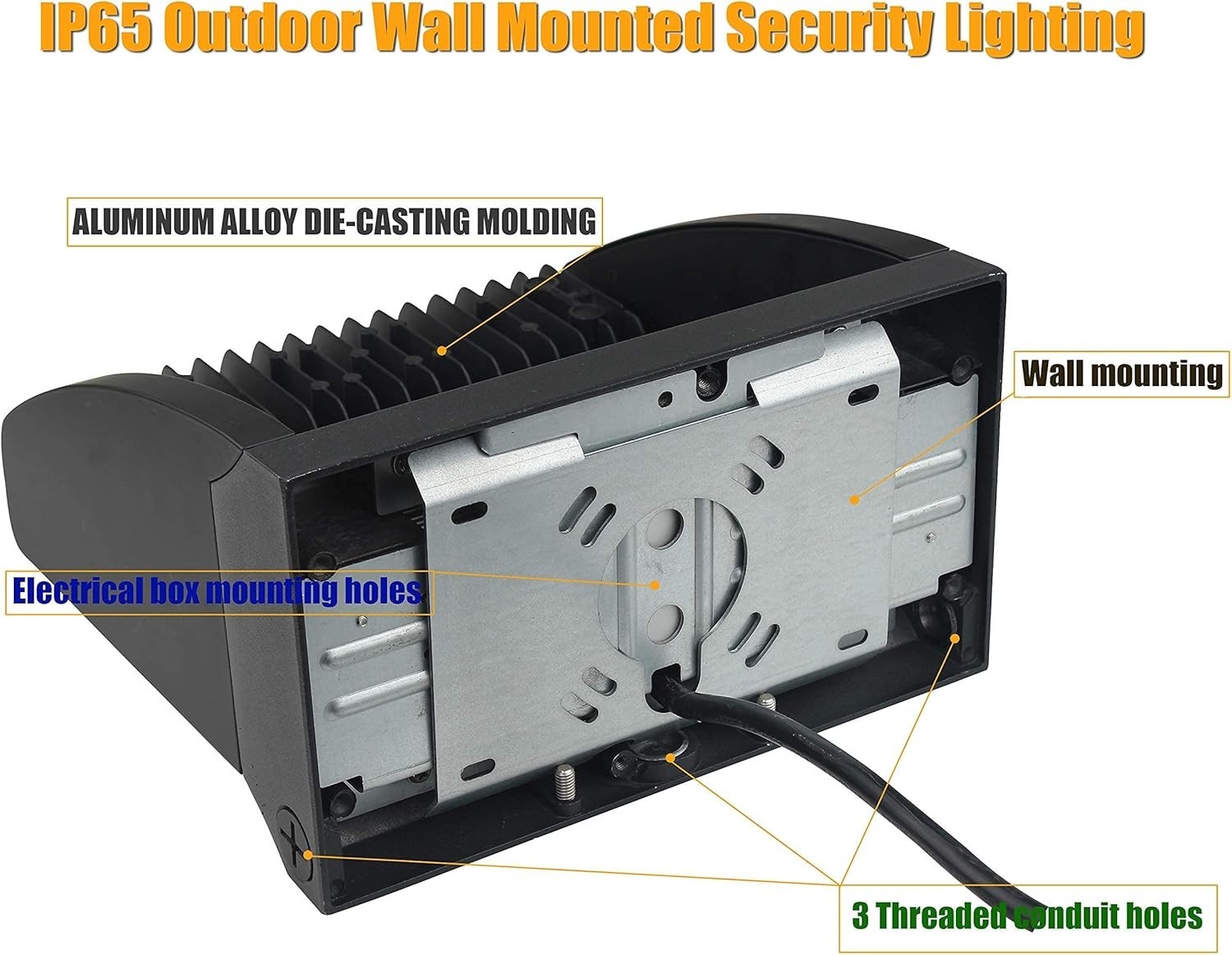 120W LED Wall Pack Light – 5000K 16200Lumens Rotatable Two Directional Wallpack