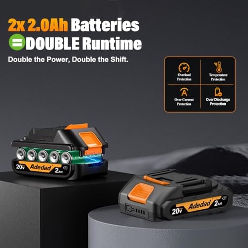 Brushless Impact Wrench 3-in-1 500N.m(369Ft-lbs) Torque 500N.m-2 batteries